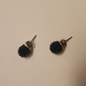 Black Stud Earings